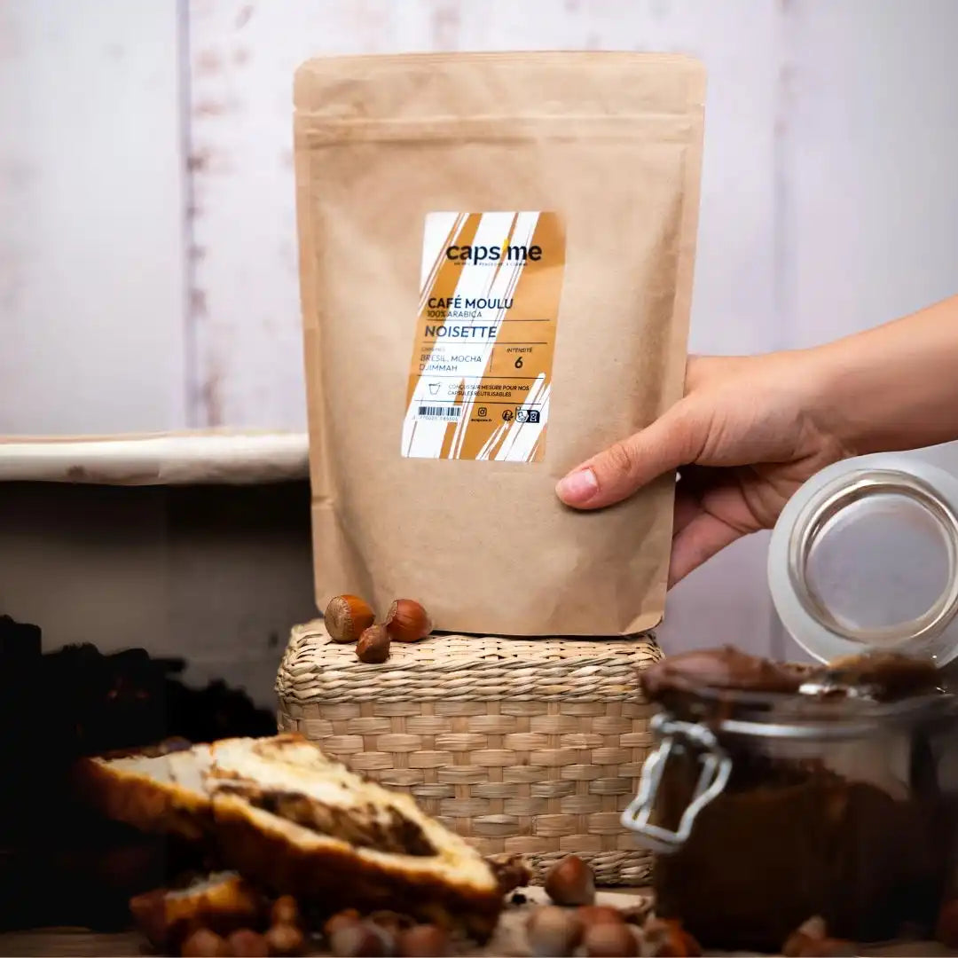 Café moulu pour capsules réutilisables