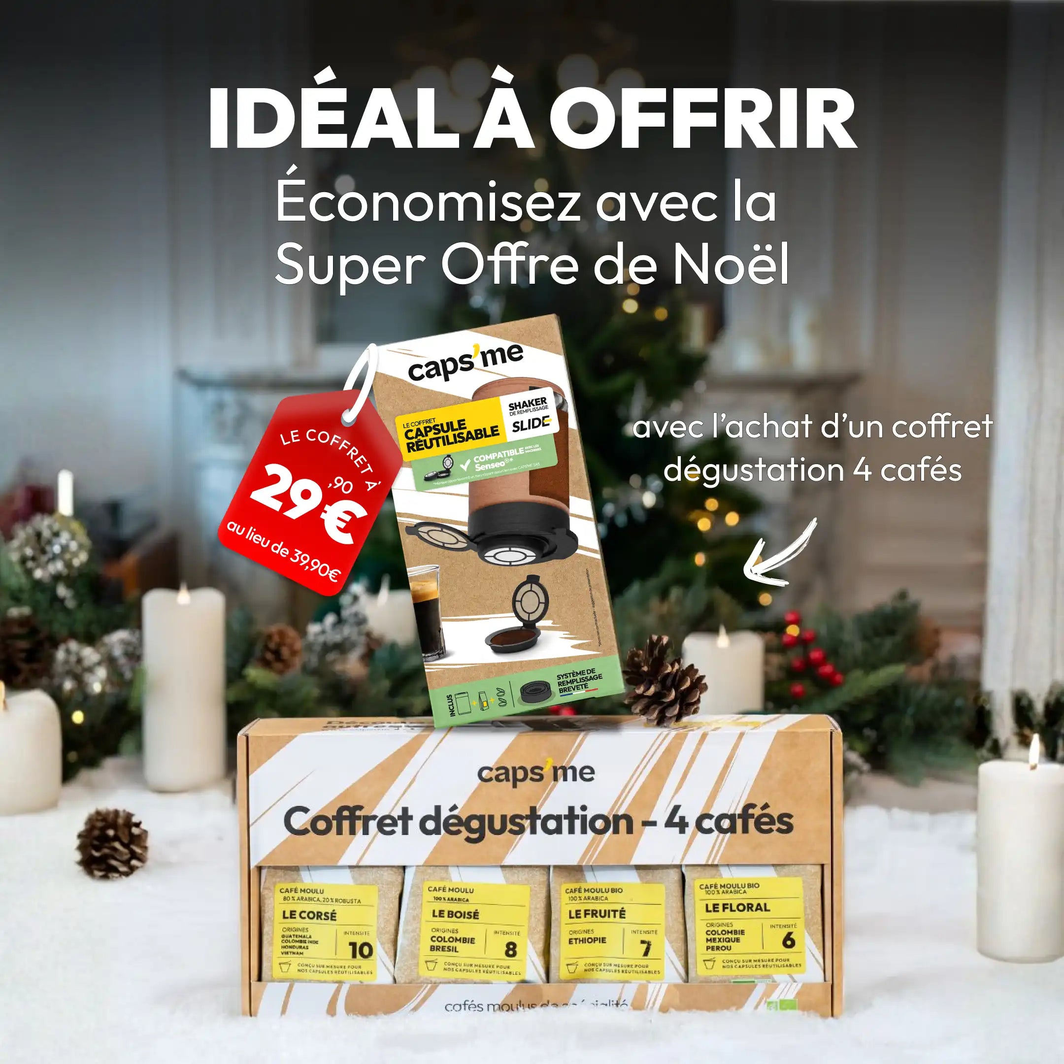 Coffret Caps'me Slide compatible Senseo®