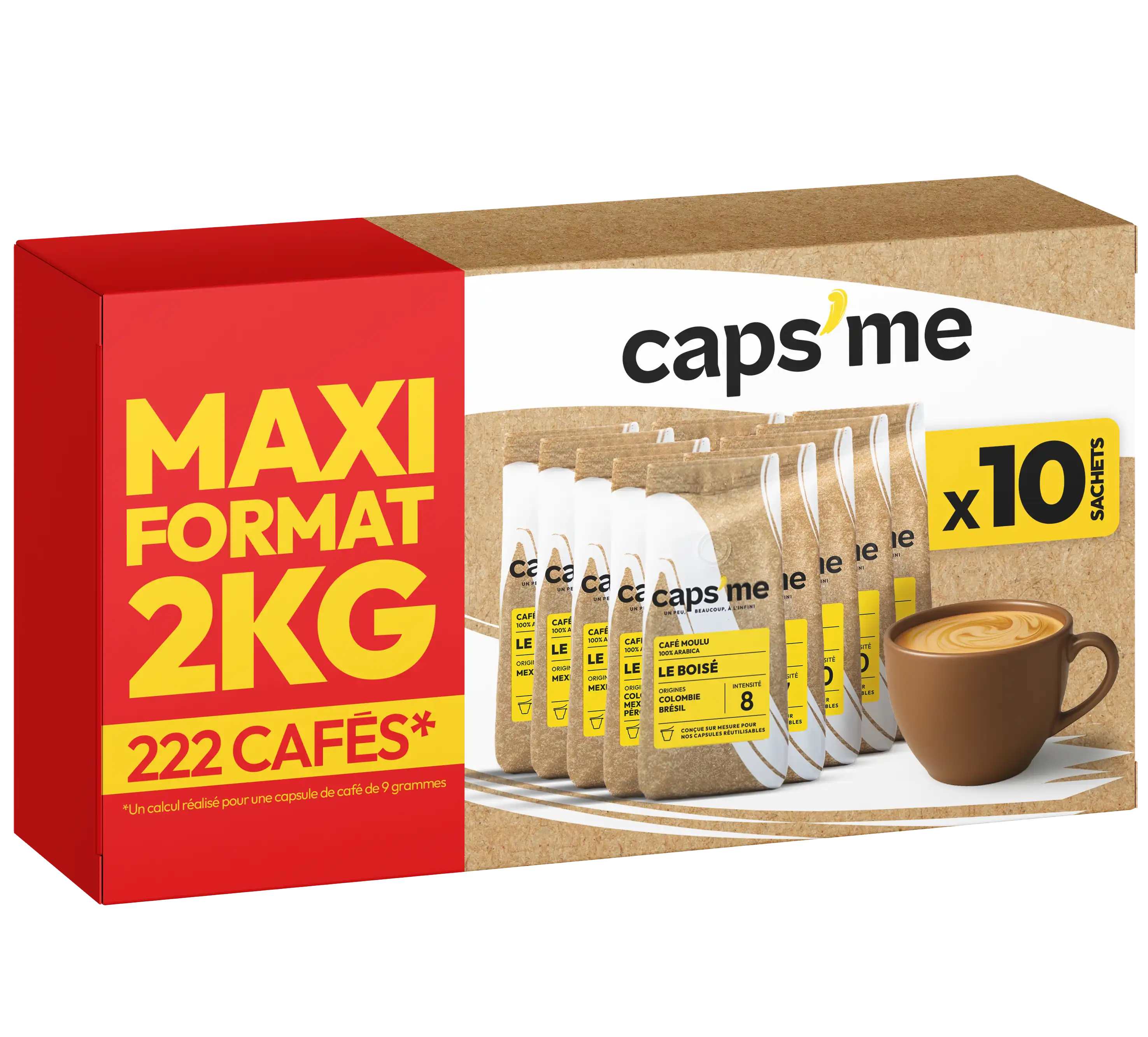 Le Boisé Großpackung – Gemahlener Kaffee 10x 200g