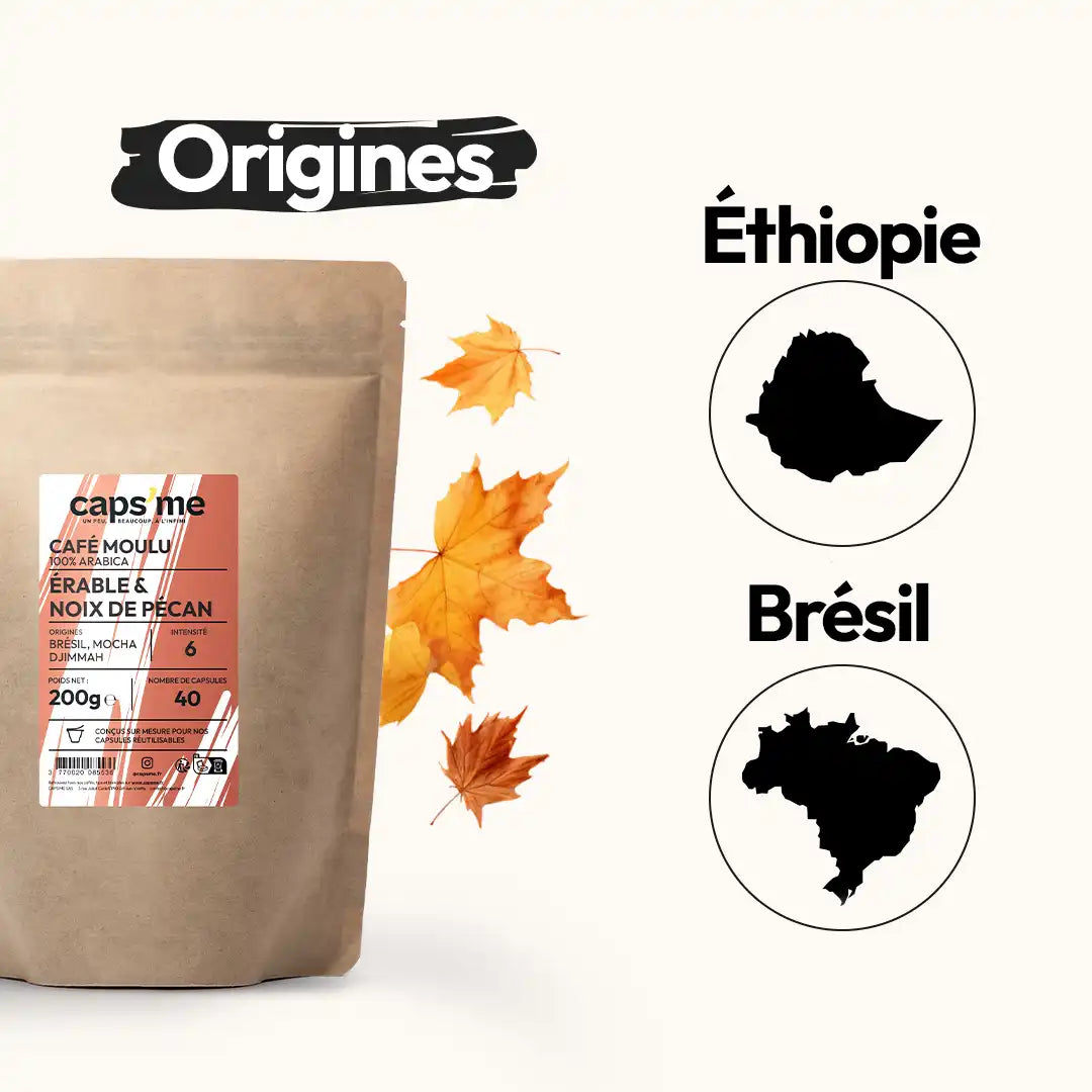 Café moulu pour capsules réutilisables