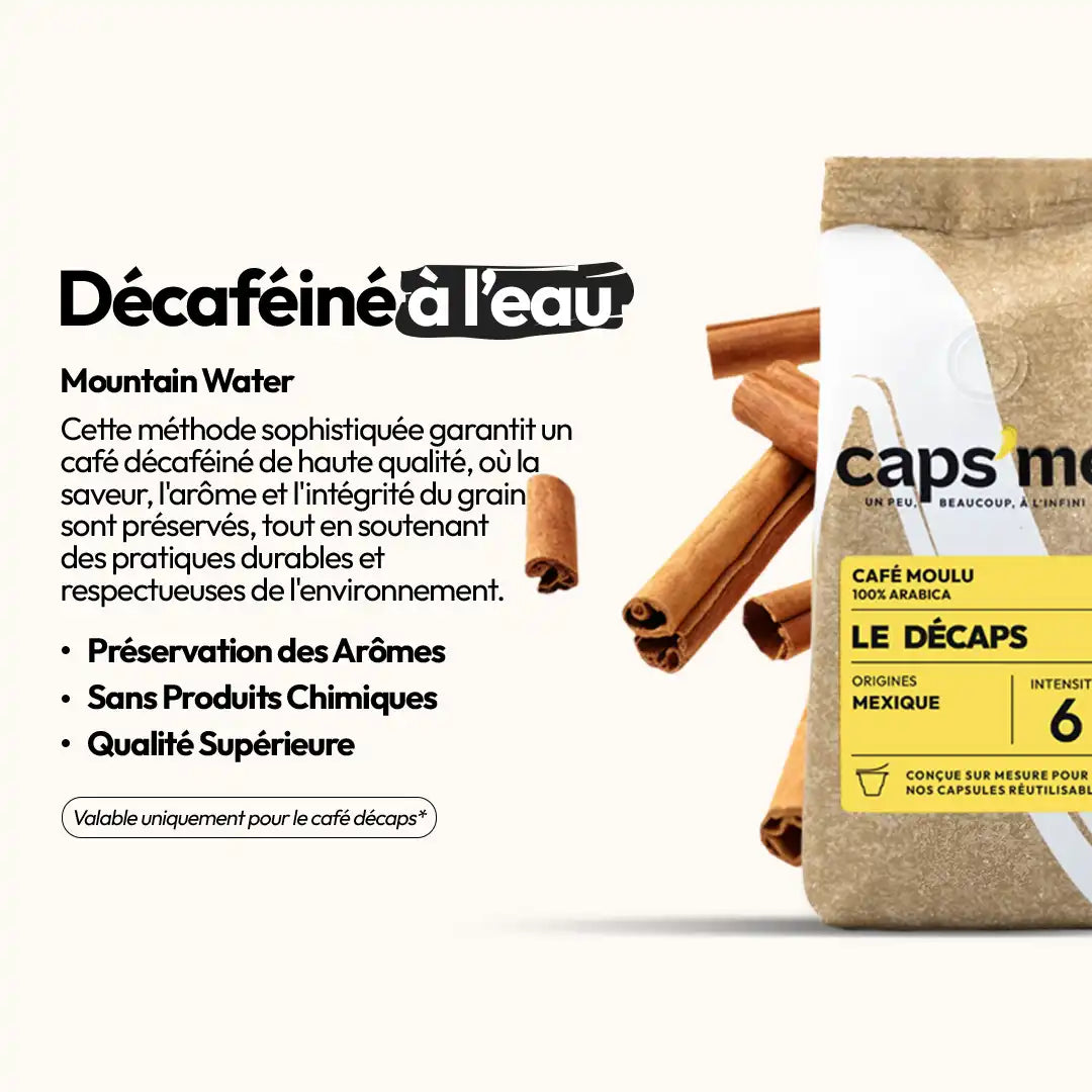 Café moulu pour capsules réutilisables