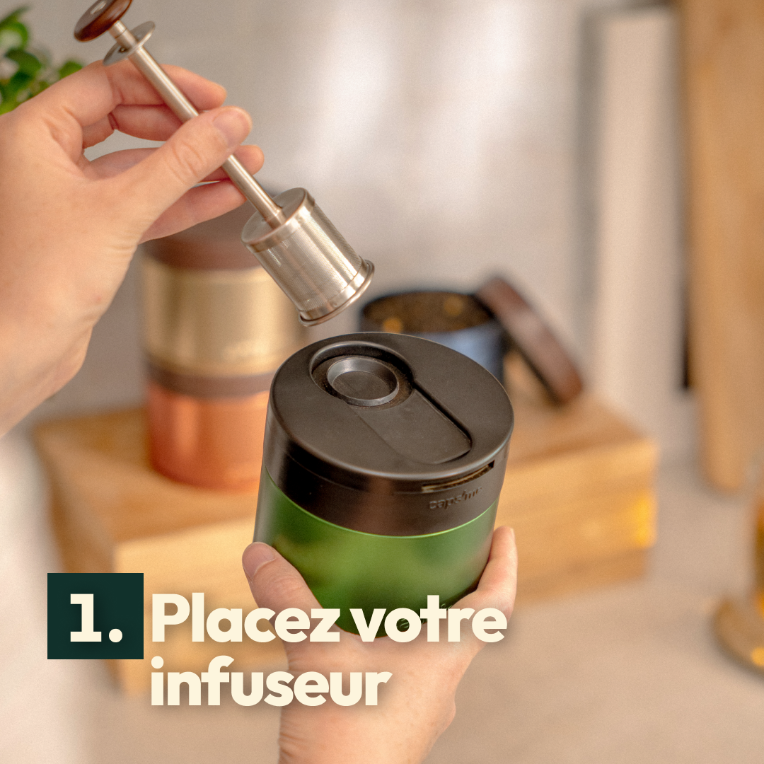 Coffret infuseur à thé réutilisable