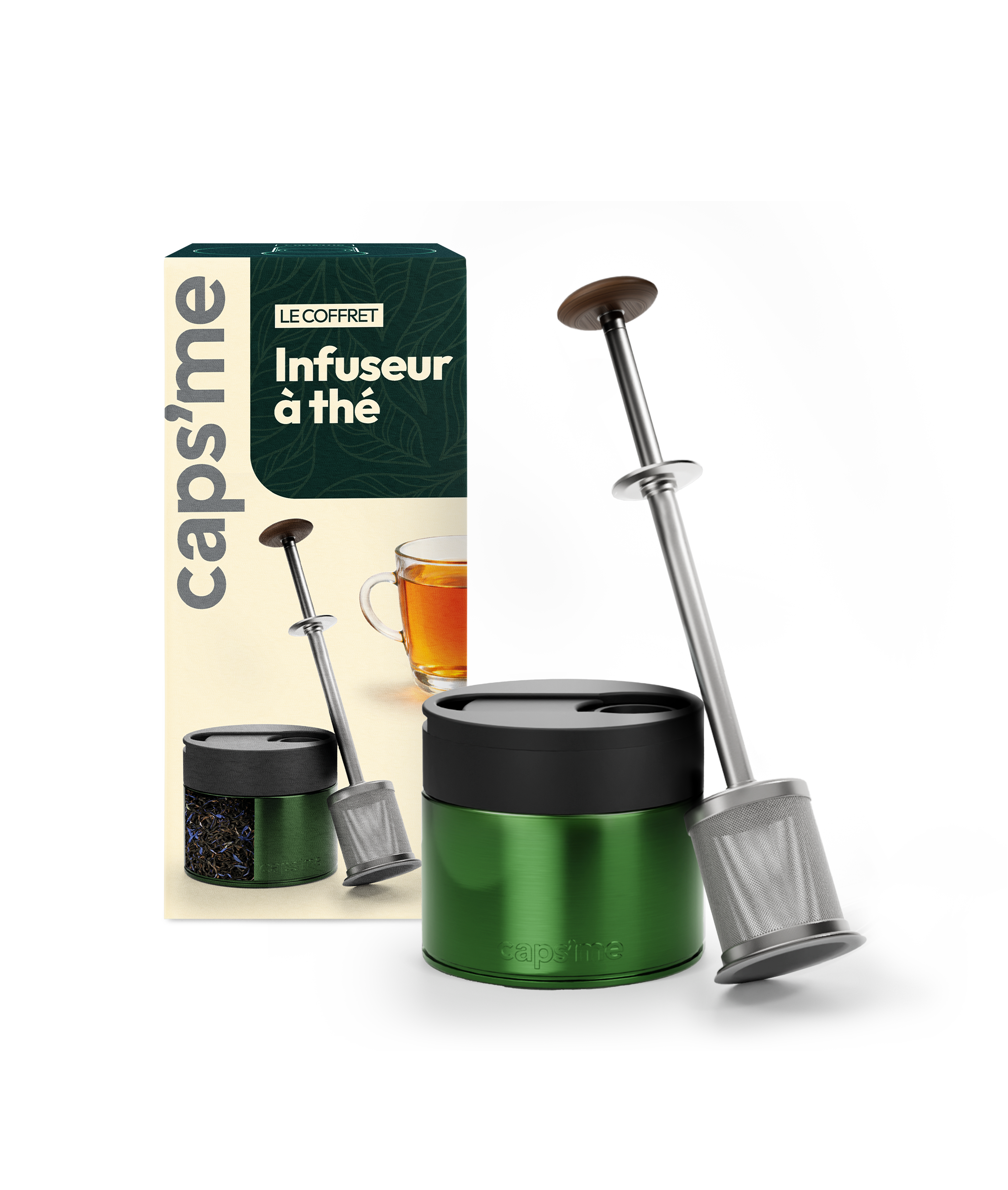 Coffret infuseur à thé réutilisable