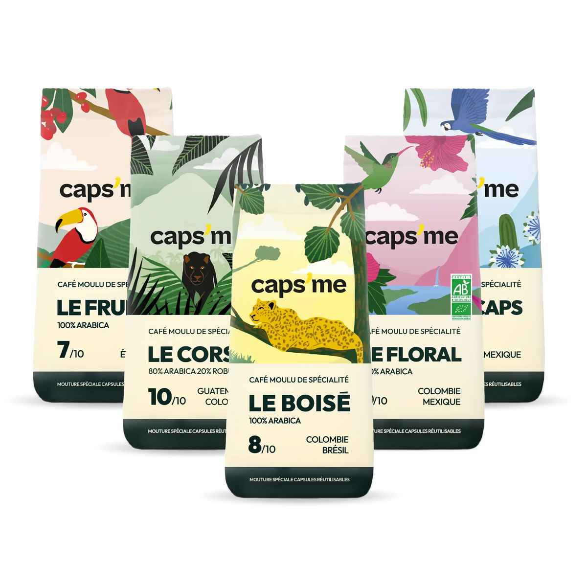 Café moulu pour capsules réutilisables : 100 % Arabica, torréfié en France